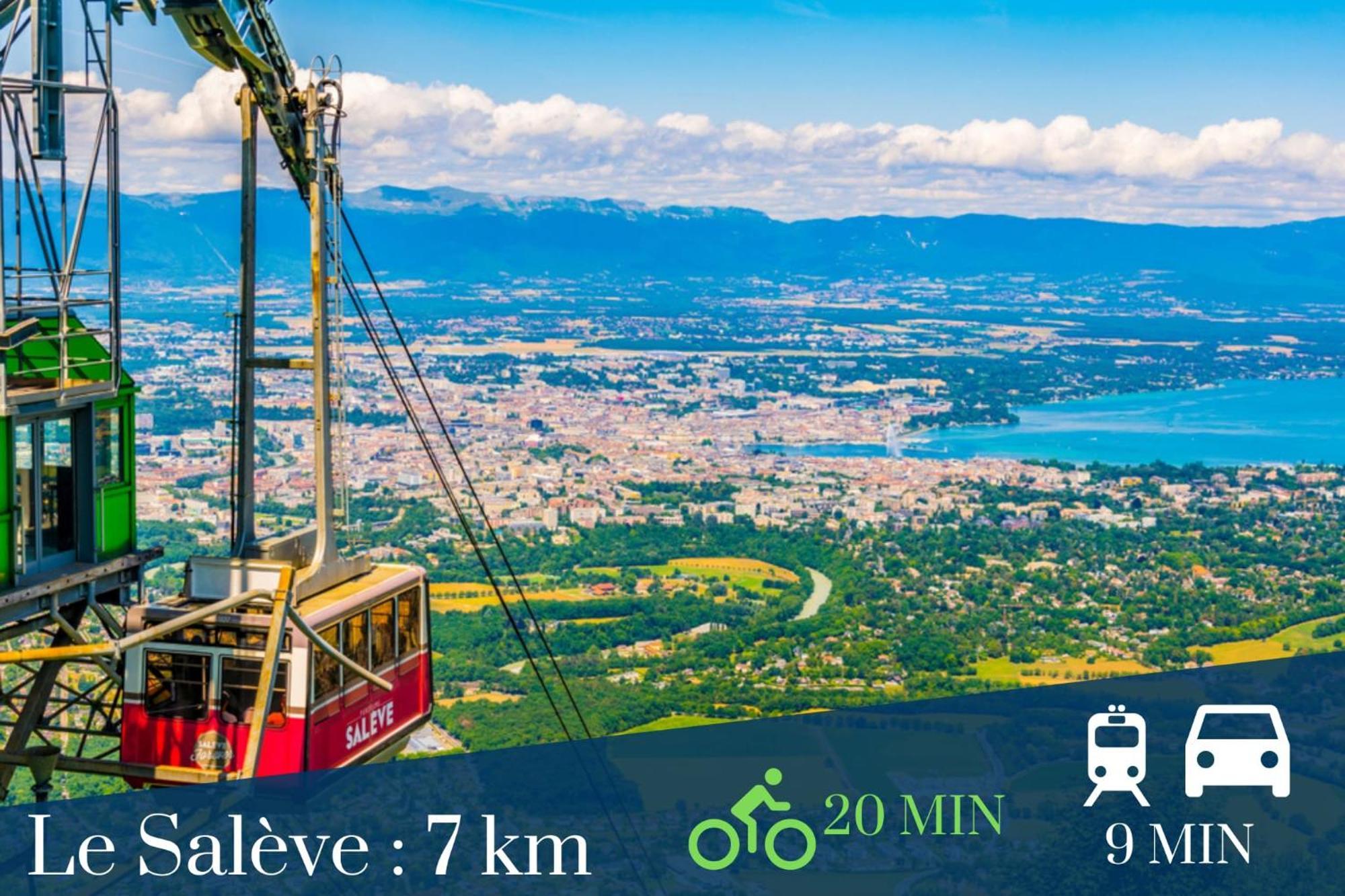 Homey Keola - Parking Prive Gratuit - Aux Portes De Geneve - Au Pied Du Tram - Appartement Avec 1 Chambre Et Un Grand Salon Avec Un Canape-Lit Ambilly Zewnętrze zdjęcie