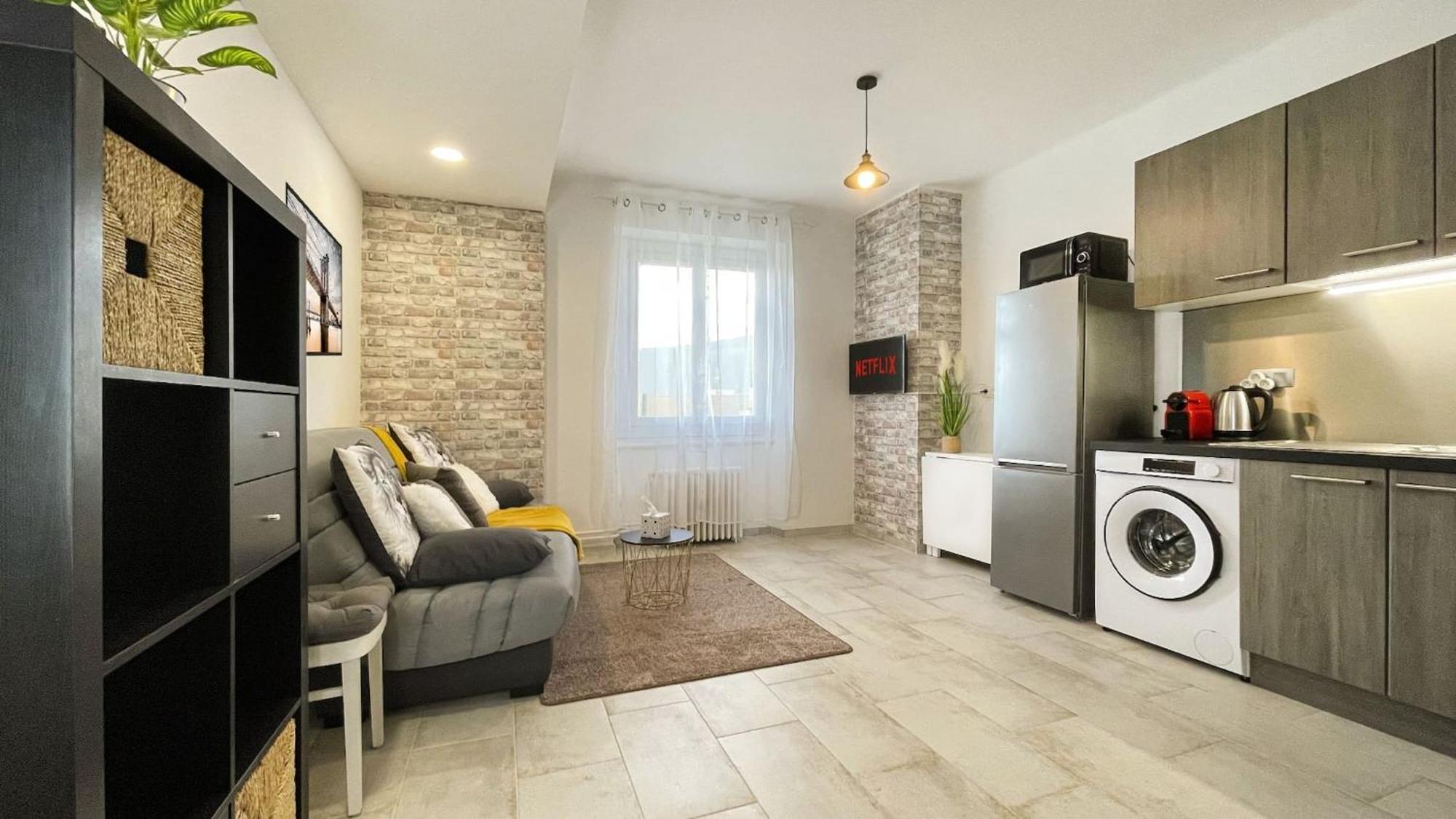 Homey Keola - Parking Prive Gratuit - Aux Portes De Geneve - Au Pied Du Tram - Appartement Avec 1 Chambre Et Un Grand Salon Avec Un Canape-Lit Ambilly Zewnętrze zdjęcie