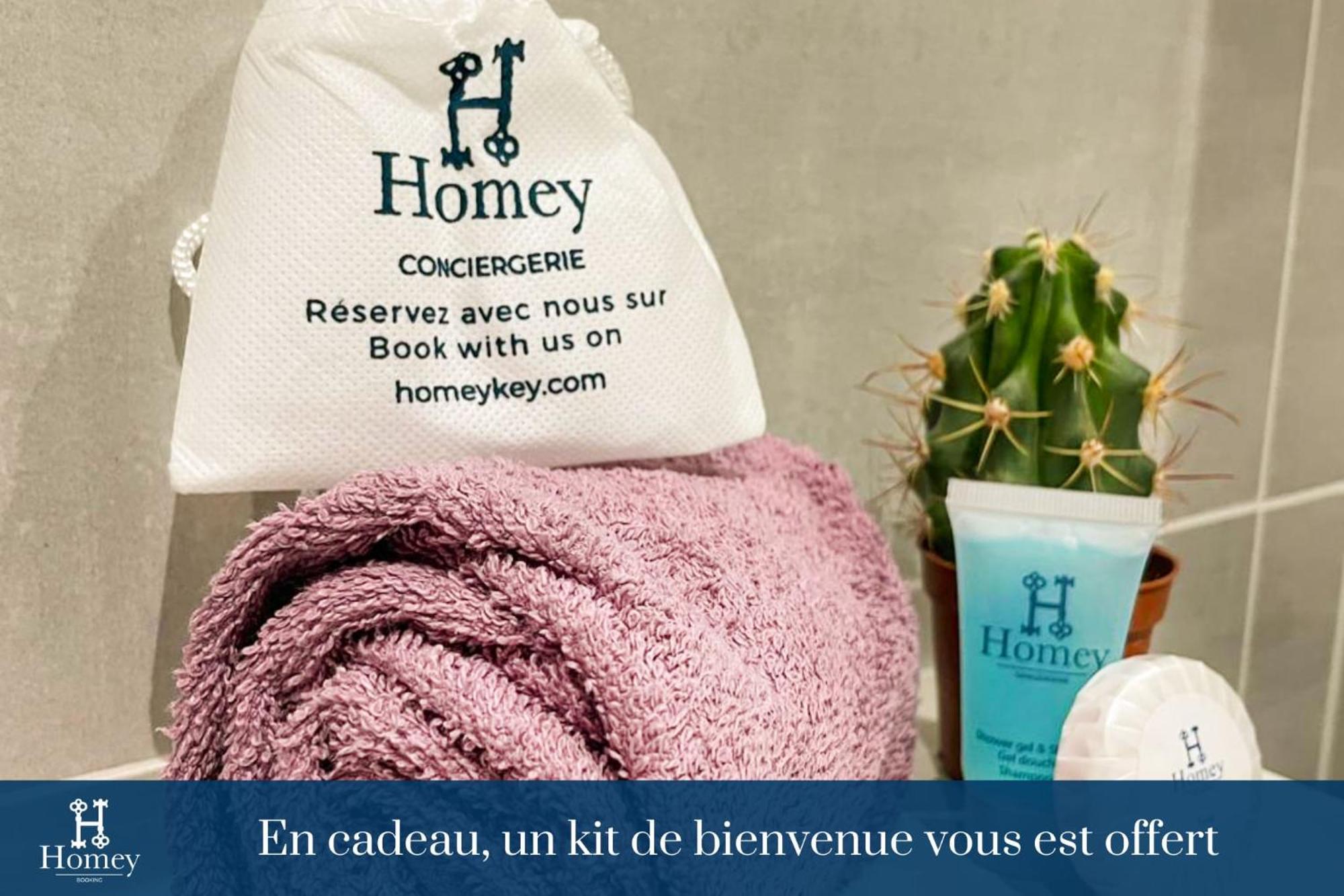 Homey Keola - Parking Prive Gratuit - Aux Portes De Geneve - Au Pied Du Tram - Appartement Avec 1 Chambre Et Un Grand Salon Avec Un Canape-Lit Ambilly Zewnętrze zdjęcie